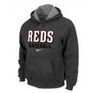 Men's Cincinnati Reds Dark Gray Printed Pullover Hoodie