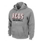Men's Cincinnati Reds Gray Printed Pullover Hoodie
