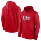 Men's Cincinnati Reds Red Authentic Collection Pregame Performance Pullover Hoodie