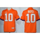 Men's Clemson Tigers #10 Tajh Boyd Orange College Football Jersey