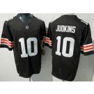 Men's Cleveland Browns #10 Quinshon Judkins Limited Brown FUSE Vapor Jersey