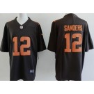 Men's Cleveland Browns #12 Shedeur Sanders Limited Brown Alternate Vapor Jersey