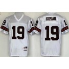 Men's Cleveland Browns #19 Bernie Kosar White Throwback Jersey
