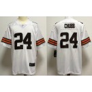 Men's Cleveland Browns #24 Nick Chubb Limited White 2020 Vapor Untouchable Jersey