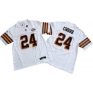 Men's Cleveland Browns #24 Nick Chubb Limited White Alternate FUSE Vapor Jersey