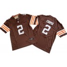 Men's Cleveland Browns #2 Amari Cooper Limited Brown FUSE Vapor Jersey