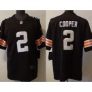 Men's Cleveland Browns #2 Amari Cooper Limited Brown Vapor Jersey