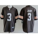 Men's Cleveland Browns #3 Jerry Jeudy Jeudy Limited Brown Vapor Jersey
