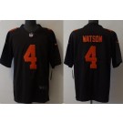 Men's Cleveland Browns #4 Deshaun Watson Limited Brown Alternate Vapor Jersey