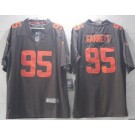 Men's Cleveland Browns #95 Myles Garrett Limited Brown Alternate Vapor Jersey
