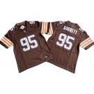 Men's Cleveland Browns #95 Myles Garrett Limited Brown FUSE Vapor Jersey