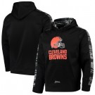 Men's Cleveland Browns Black Zubaz Tonal Oxide Pullover Hoodie