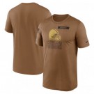 Men's Cleveland Browns Brown 2023 Salute To Service Legend Performance T Shirt