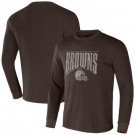 Men's Cleveland Browns Brown NFL x Darius Rucker Collection Thermal Long Sleeve T Shirt
