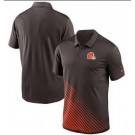 Men's Cleveland Browns Brown Orange Vapor Performance Polo