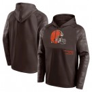 Men's Cleveland Browns Brown Shade Defender Raglan Pullover Hoodie