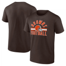 Men's Cleveland Browns Brown Standard Arch Stripe T Shirt