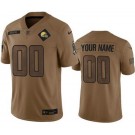 Men's Cleveland Browns Customized Brown 2023 Salute To Service Jersey