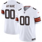 Men's Cleveland Browns Customized Limited White FUSE Vapor Jersey