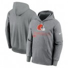 Men's Cleveland Browns Gray Performance Pullover Hoodie