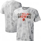 Men's Cleveland Browns Gray Resolution Tie Dye Raglan T Shirt