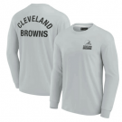 Men's Cleveland Browns Gray Super Soft Long Sleeve T Shirt