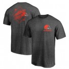 Men's Cleveland Browns Iconic Retro Diamond Scroll Printed T-Shirt 0906