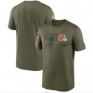 Men's Cleveland Browns Olive 2022 Salute to Service Legend Team T Shirt