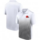 Men's Cleveland Browns White Black Parameter Polo