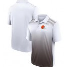 Men's Cleveland Browns White Brown Sandlot Game Polo