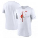Men's Cleveland Browns White Legend Icon Performance T Shirt