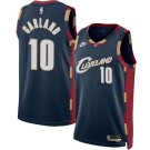 Men's Cleveland Cavaliers #10 Darius Garland Navy Classic Heat Press Jersey