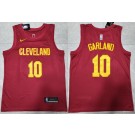 Men's Cleveland Cavaliers #10 Darius Garland Red Icon Swingman Jersey