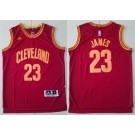 Men's Cleveland Cavaliers #23 LeBron James Red Adidas Swingman Jersey