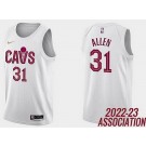 Men's Cleveland Cavaliers #31 Jarrett Allen White Association Icon Hot Press Jersey
