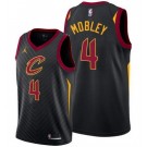 Men's Cleveland Cavaliers #4 Evan Mobley Black Statement Icon Hot Press Jersey
