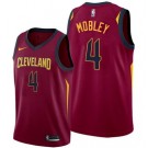 Men's Cleveland Cavaliers #4 Evan Mobley Red Icon Hot Press Jersey