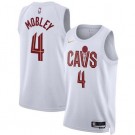 Men's Cleveland Cavaliers #4 Evan Mobley White Association Icon Hot Press Jersey