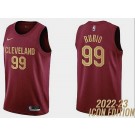 Men's Cleveland Cavaliers #99 Ricky Rubio Red 2022 Icon Hot Press Jersey