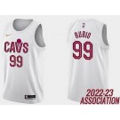 Men's Cleveland Cavaliers #99 Ricky Rubio White Association Icon Hot Press Jersey