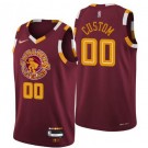 Men's Cleveland Cavaliers Custom Red City Diamond 75th Icon Hot Press Jersey