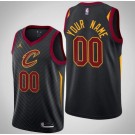 Men's Cleveland Cavaliers Customized Black Statement Icon Swingman Jersey