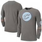 Men's Cleveland Cavaliers Gray 2022 City Edition Essential Expressive Long Sleeve T-Shirt