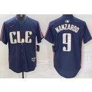 Men's Cleveland Guardians #9 Kyle Manzardo Navy 2024 City Connect Limited Jersey