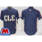 Men's Cleveland Guardians Blank Navy 2024 City Connect Marathon Patch Limited Jersey