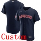 Men's Cleveland Guardians Customized Navy Authentic Jersey