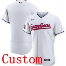 Men's Cleveland Guardians Customized White Authentic Jersey