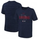 Men's Cleveland Guardians Navy Velocity Performance Practice T Shirt