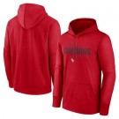 Men's Cleveland Guardians Red Authentic Collection Pregame Performance Pullover Hoodie