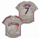 Men's Cleveland Indians #7 Kenny Lofton Gray 1993 Turn Back The Clock Jersey